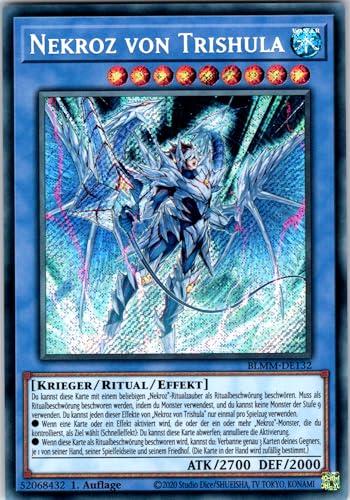 Nekroz von Trishula - BLMM-DE132 - Secret Rare - 1. Auflage - Deutsch - Yugioh - Battles of Legend: Monster Mayhem - mit RC-Fieldcenter von RC