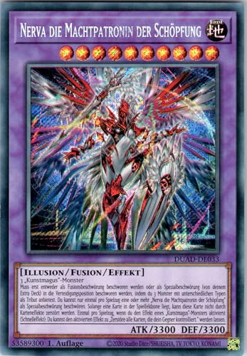 Nerva die Machtpatronin der Schöpfung - DUAD-DE033 - Secret Rare - 1. Auflage - Deutsch - Yugioh - Duelist's Advance - mit RC-Fieldcenter Nerva die Machtpatronin der Schöpfung - DUAD-DE033 - Secret Rare - 1. Auflage - Deutsch - Yugioh - Duelist's Advance - mit RC-Fieldcenter von RC