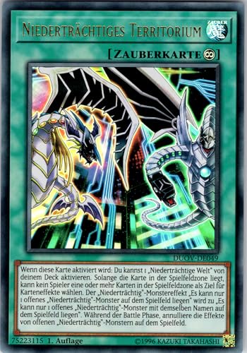 Niederträchtiges Territorium - DUOV-DE049 - Ultra Rare - 1. Auflage - Deutsch - Yugioh - Duel Overload - mit RC-Fieldcenter von RC
