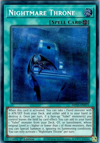 Nightmare Throne - MP25-EN072 - Secret Rare - 1st Edition - English - Yugioh - 2025 Mega-Pack Tin - with RC Field Center Nightmare Throne - MP25-EN072 - Secret Rare - 1st Edition - English - Yugioh - 2025 Mega-Pack Tin - with RC Field Center von RC