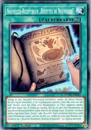 Nouvelles-Rezeptbuch „Recettes de Nouvellez“ - DUAD-DE067 - Common - 1. Auflage - Deutsch - Yugioh - Duelist's Advance - mit RC-Fieldcenter von RC