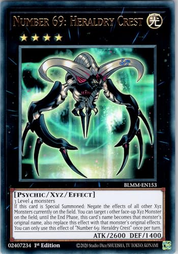 Number 69: Heraldry Crest - BLMM-EN153 - Ultra Rare - 1st Edition - English - Yugioh - Battles of Legend: Monster Mayhem - with RC Field Center von RC