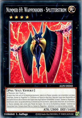 Nummer 69: Wappenhorn - Splitterstrom - ALIN-DE045 - Common - 1. Auflage - Deutsch - Yugioh - Alliance Insight - mit RC-Fieldcenter von RC