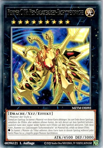 Nummer C107: Neo-Galaxieaugen-Tachyonendrache - MZTM-DE092 - Rare - 1. Auflage - Deutsch - Yugioh - Maze of The Master - mit RC-Fieldcenter von RC