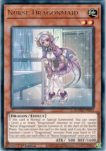 Nurse Dragonmaid - BLMM-EN054 - Ultra Rare - 1st Edition - English - Yugioh - Battles of Legend: Monster Mayhem - with RC Field Center von RC