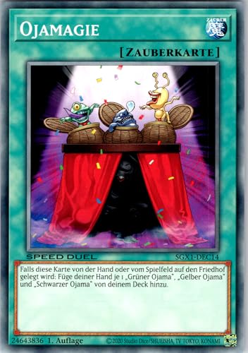 Ojamagie - SGX1-DEC14 - Common - 1. Auflage - Deutsch - Yugioh - Speed Duel GX: Duel Academy Box - mit RC-Fieldcenter von RC