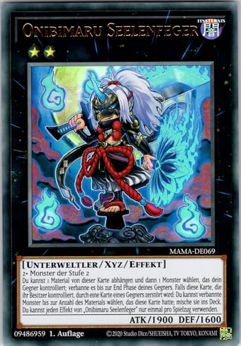 Onibimaru Seelenfeger - MAMA-DE069 - Ultra Rare - 1. Auflage - Deutsch - Yugioh - Magnificent Mavens - mit RC-Fieldcenter von RC