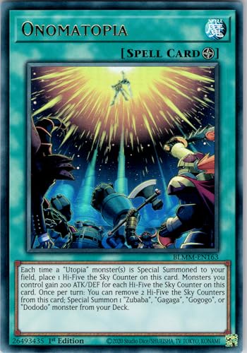 Onomatopia - BLMM-EN163 - Ultra Rare - 1st Edition - English - Yugioh - Battles of Legend: Monster Mayhem - with RC Field Center von RC