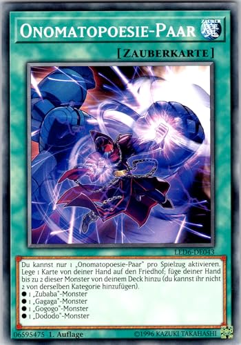 Onomatopoesie-Paar - LED6-DE043 - Common - 1. Auflage - Deutsch - Yugioh - Legendary Duelists: Magical Hero - mit RC-Fieldcenter von RC