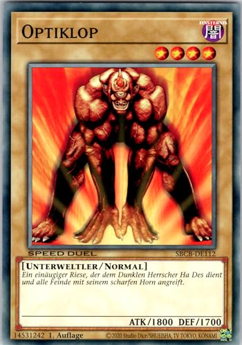 Optiklop - SBCB-DE112 - Common - 1. Auflage - Deutsch - Yugioh - Speed Duel: Battle City Box - mit RC-Fieldcenter Optiklop - SBCB-DE112 - Common - 1. Auflage - Deutsch - Yugioh - Speed Duel: Battle City Box - mit RC-Fieldcenter von RC
