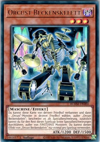 Orcust Beckenskelett - BLMM-DE084 - Ultra Rare - 1. Auflage - Deutsch - Yugioh - Battles of Legend: Monster Mayhem - mit RC-Fieldcenter von RC