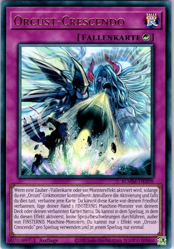 Orcust-Crescendo - BLMM-DE098 - Ultra Rare - 1. Auflage - Deutsch - Yugioh - Battles of Legend: Monster Mayhem - mit RC-Fieldcenter von RC