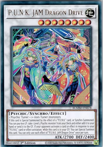 P.U.N.K. Jam Dragon Drive - BLMM-EN078 - Ultra Rare - 1st Edition - English - Yugioh - Battles of Legend: Monster Mayhem - with RC Field Center von RC