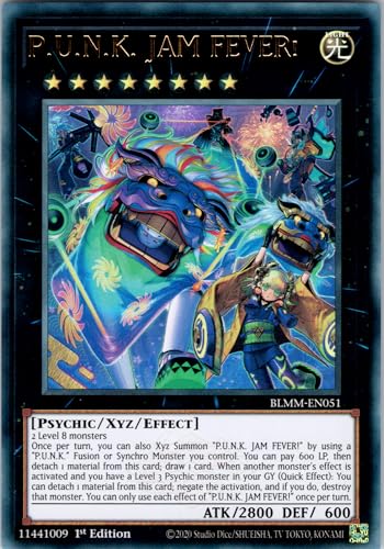 P.U.N.K. Jam Fever! - BLMM-EN051 - Ultra Rare - 1st Edition - English - Yugioh - Battles of Legend: Monster Mayhem - with RC Field Center von RC