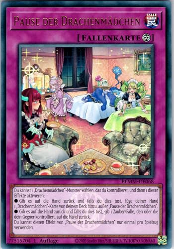 Pause der Drachenmädchen - BLMM-DE068 - Ultra Rare - 1. Auflage - Deutsch - Yugioh - Battles of Legend: Monster Mayhem - mit RC-Fieldcenter von RC