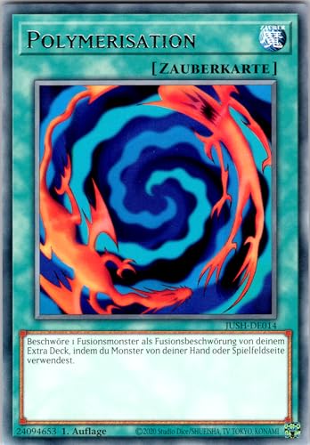 Polymerisation - JUSH-DE014 - Rare - 1. Auflage - Deutsch - Yugioh - Justice Hunters - mit RC-Fieldcenter von RC