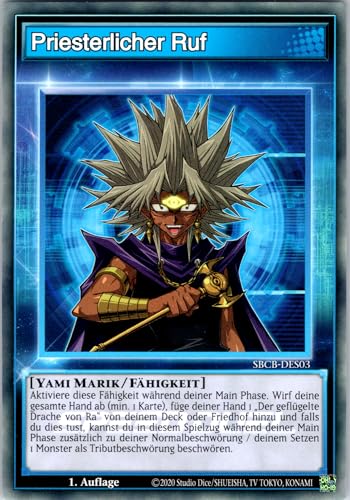 Priesterlicher Ruf - SBCB-DES03 - Common - 1. Auflage - Deutsch - Yugioh - Speed Duel: Battle City Box - mit RC-Fieldcenter Priesterlicher Ruf - SBCB-DES03 - Common - 1. Auflage - Deutsch - Yugioh - Speed Duel: Battle City Box - mit RC-Fieldcenter von RC