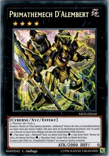 Primathemech D'Alembert - MYFI-DE040 - Secret Rare - 1. Auflage - Deutsch - Yugioh - Mystic Fighters - mit RC-Fieldcenter von RC