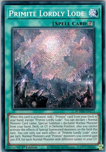 Primite Lordly Lode - BLMM-EN172 - Secret Rare - 1st Edition - English - Yugioh - Battles of Legend: Monster Mayhem - with RC Field Center von RC
