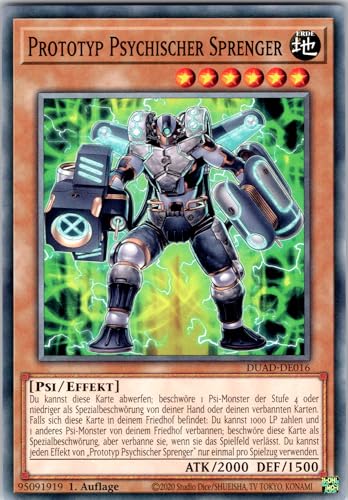 Prototyp Psychischer Sprenger - DUAD-DE016 - Common - 1. Auflage - Deutsch - Yugioh - Duelist's Advance - mit RC-Fieldcenter Prototyp Psychischer Sprenger - DUAD-DE016 - Common - 1. Auflage - Deutsch - Yugioh - Duelist's Advance - mit RC-Fieldcenter von RC