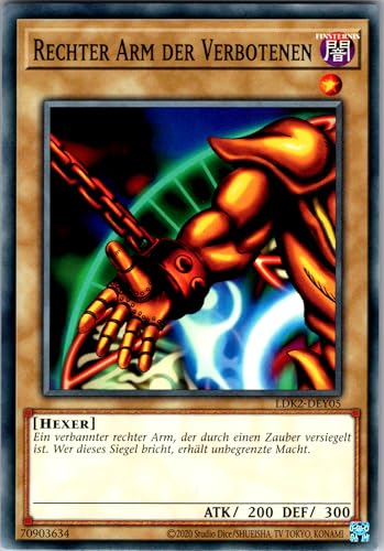 Rechter Arm der Verbotenen - LDK2-DEY05 - Common - Deutsch - Legendary Decks II - mit RC-Fieldcenter von RC