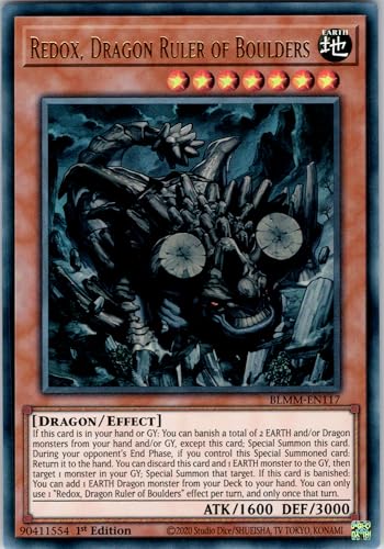 Redox, Dragon Ruler of Boulders - BLMM-EN117 - Ultra Rare - 1st Edition - English - Yugioh - Battles of Legend: Monster Mayhem - with RC Field Center von RC