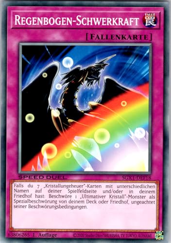 Regenbogen-Schwerkraft - SGX1-DEF18 - Common - 1. Auflage - Deutsch - Yugioh - Speed Duel GX: Duel Academy Box - mit RC-Fieldcenter Regenbogen-Schwerkraft - SGX1-DEF18 - Common - 1. Auflage - Deutsch - Yugioh - Speed Duel GX: Duel Academy Box - mit RC-Fieldcenter von RC