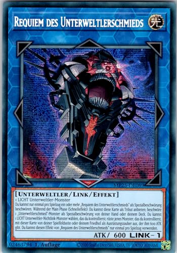 Requiem des Unterweltlerschmieds - MP25-DE089 - Secret Rare - 1. Auflage - Deutsch - Yugioh - 2025 Mega-Pack Tin - mit RC-Fieldcenter von RC