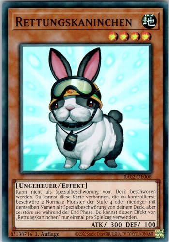 Rettungskaninchen - RA02-DE008 - Super Rare - 1. Auflage - Deutsch - Yugioh - 25th Anniversary Rarity Collection II - mit RC-Fieldcenter Rettungskaninchen - RA02-DE008 - Super Rare - 1. Auflage - Deutsch - Yugioh - 25th Anniversary Rarity Collection II - mit RC-Fieldcenter von RC
