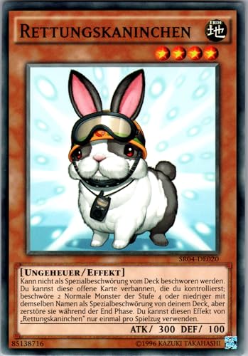 Rettungskaninchen - SR04-DE020 - Common - Deutsch - Yugioh - Structure Deck: Dinosmasher's Fury - mit RC-Fieldcenter von RC