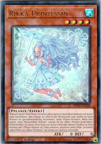 Rikka-Prinzessin - MP23-DE128 - Ultra Rare - 1. Auflage - Deutsch - Yugioh - 25th Anniversary Tin: Dueling Heroes Mega Pack - mit RC-Fieldcenter von RC