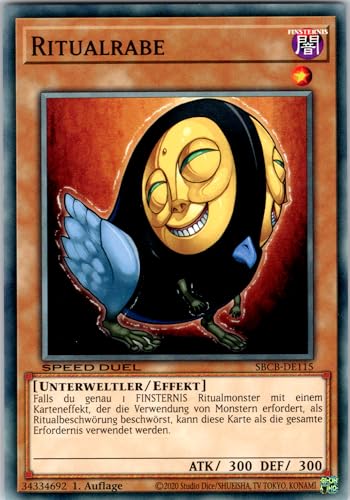 Ritualrabe - SBCB-DE115 - Common - 1. Auflage - Deutsch - Yugioh - Speed Duel: Battle City Box - mit RC-Fieldcenter Ritualrabe - SBCB-DE115 - Common - 1. Auflage - Deutsch - Yugioh - Speed Duel: Battle City Box - mit RC-Fieldcenter von RC