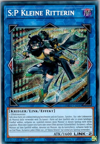 S:P Kleine Ritterin - RA03-DE049 - Secret Rare - 1. Auflage - Deutsch - Yugioh - Quarter Century Bonanza - mit RC-Fieldcenter von RC