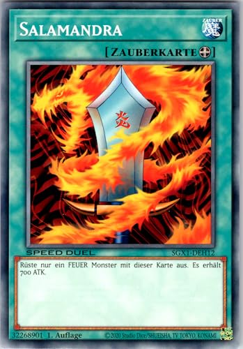 Salamandra - SGX1-DEH12 - Common - 1. Auflage - Deutsch - Yugioh - Speed Duel GX: Duel Academy Box - mit RC-Fieldcenter Salamandra - SGX1-DEH12 - Common - 1. Auflage - Deutsch - Yugioh - Speed Duel GX: Duel Academy Box - mit RC-Fieldcenter von RC
