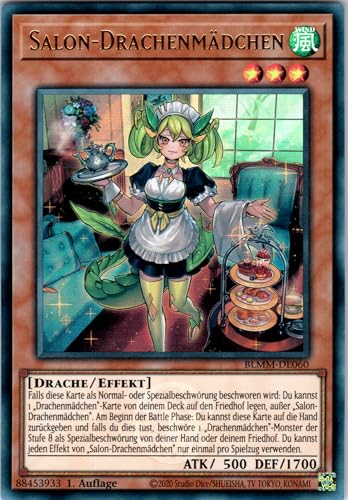 Salon-Drachenmädchen - BLMM-DE060 - Ultra Rare - 1. Auflage - Deutsch - Yugioh - Battles of Legend: Monster Mayhem - mit RC-Fieldcenter von RC