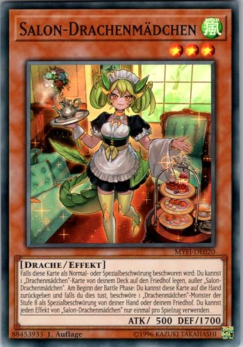 Salon-Drachenmädchen - MYFI-DE020 - Super Rare - 1. Auflage - Deutsch - Yugioh - Mystic Fighters - mit RC-Fieldcenter von RC