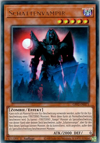 Schattenvampir - GFP2-DE071 - Ultra Rare - 1. Auflage - Deutsch - Yugioh - Ghosts from The Past: The 2nd Haunting - mit RC-Fieldcenter von RC