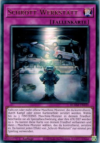 Schrott-Werkstatt - BLMM-DE030 - Ultra Rare - 1. Auflage - Deutsch - Yugioh - Battles of Legend: Monster Mayhem - mit RC-Fieldcenter von RC