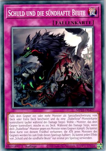 Schuld und die sündhafte Beute - MP25-DE427 - Common - 1. Auflage - Deutsch - Yugioh - 2025 Mega-Pack Tin - mit RC-Fieldcenter Schuld und die sündhafte Beute - MP25-DE427 - Common - 1. Auflage - Deutsch - Yugioh - 2025 Mega-Pack Tin - mit RC-Fieldcenter von RC