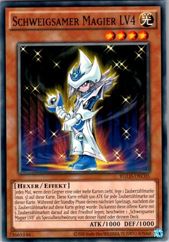Schweigsamer Magier LV4 - YGLD-DEC05 - Common - Deutsch - Yugioh - Yugi's Legendary Decks - mit RC-Fieldcenter Schweigsamer Magier LV4 - YGLD-DEC05 - Common - Deutsch - Yugioh - Yugi's Legendary Decks - mit RC-Fieldcenter von RC