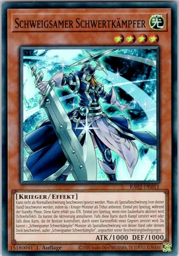 Schweigsamer Schwertkämpfer - RA02-DE011 - Super Rare - 1. Auflage - Deutsch - Yugioh - 25th Anniversary Rarity Collection II - mit RC-Fieldcenter Schweigsamer Schwertkämpfer - RA02-DE011 - Super Rare - 1. Auflage - Deutsch - Yugioh - 25th Anniversary Rarity Collection II - mit RC-Fieldcenter von RC