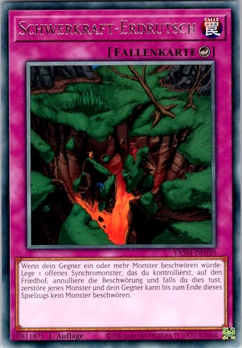 Schwerkraft-Erdrutsch - VASM-DE030 - Rare - 1. Auflage - Deutsch - Yugioh - Valiant Smashers - mit RC-Fieldcenter von RC