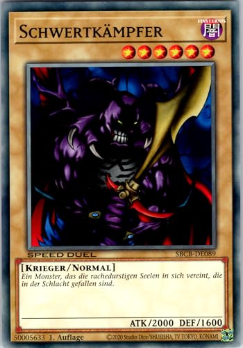 Schwertkämpfer - SBCB-DE089 - Common - 1. Auflage - Deutsch - Yugioh - Speed Duel: Battle City Box - mit RC-Fieldcenter Schwertkämpfer - SBCB-DE089 - Common - 1. Auflage - Deutsch - Yugioh - Speed Duel: Battle City Box - mit RC-Fieldcenter von RC