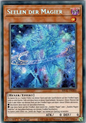 Seelen der Magier - BROL-DE066 - Secret Rare - 1. Auflage - Deutsch - Yugioh - Brothers of Legend - mit RC-Fieldcenter von RC