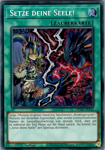 Setze Deine Seele! - MP24-DE142 - Secret Rare - 1. Auflage - Deutsch - Yugioh - 25th Anniversary Tin: Dueling Mirrors - mit RC-Fieldcenter Setze Deine Seele! - MP24-DE142 - Secret Rare - 1. Auflage - Deutsch - Yugioh - 25th Anniversary Tin: Dueling Mirrors - mit RC-Fieldcenter von RC