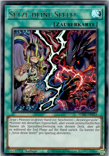Setze Deine Seele! - WISU-DE023 - Ultra Rare - 1. Auflage - Deutsch - Yugioh - Wild Survivors - mit RC-Fieldcenter von RC