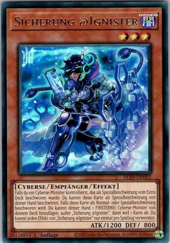 Sicherung @Ignister - ALIN-DE002 - Ultra Rare - 1. Auflage - Deutsch - Yugioh - Alliance Insight - mit RC-Fieldcenter von RC