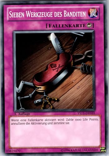 Sieben Werkzeuge des Banditen - YS11-DE035 - Common - 1. Auflage - Deutsch - Yugioh - Starter Deck: Dawn of The Xyz - mit RC-Fieldcenter Sieben Werkzeuge des Banditen - YS11-DE035 - Common - 1. Auflage - Deutsch - Yugioh - Starter Deck: Dawn of The Xyz - mit RC-Fieldcenter von RC