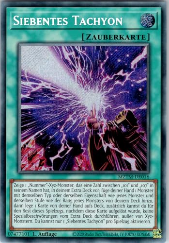 Siebentes Tachyon - MZTM-DE016 - Secret Rare - 1. Auflage - Deutsch - Yugioh - Maze of The Master - mit RC-Fieldcenter Siebentes Tachyon - MZTM-DE016 - Secret Rare - 1. Auflage - Deutsch - Yugioh - Maze of The Master - mit RC-Fieldcenter von RC
