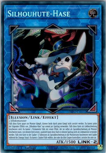 Silhouhute-Hase - INFO-DE052 - Secret Rare - 1. Auflage - Deutsch - Yugioh - The Infinite Forbidden - mit RC-Fieldcenter von RC
